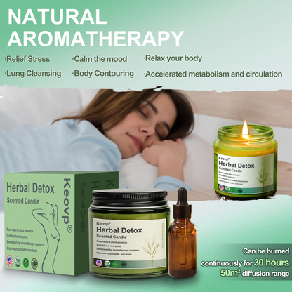 Keovp® Herbal Detox Scented Candle--(for body shaping, lung cleansing and sleep improvement)